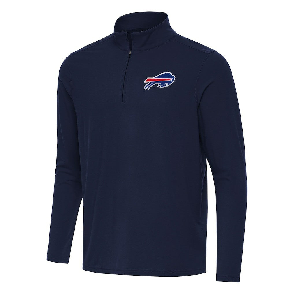 Buffalo Bills Antigua Intent Quarter-Zip Pullover Top - Navy Pullover