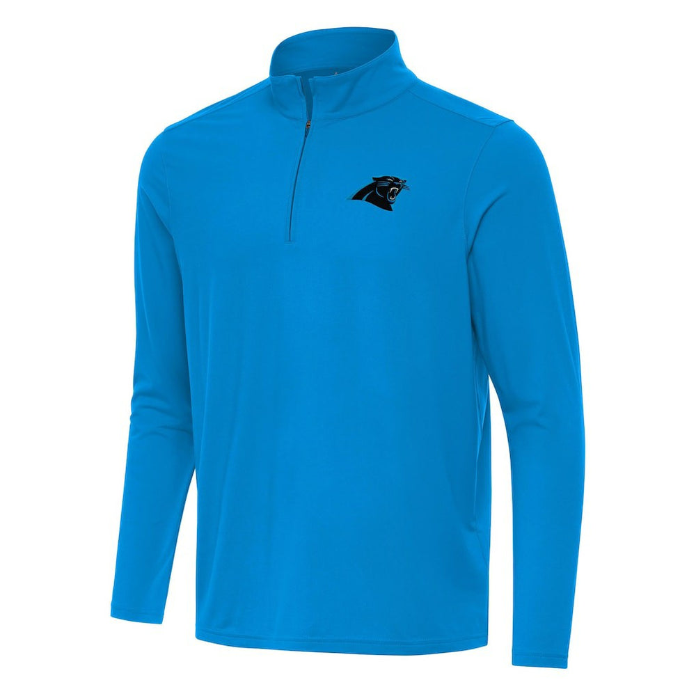 Carolina Panthers Antigua Intent Quarter-Zip Pullover Top - Blue Pullover