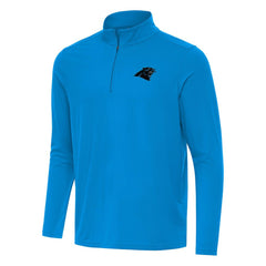Carolina Panthers Antigua Intent Quarter-Zip Pullover Top - Blue Pullover