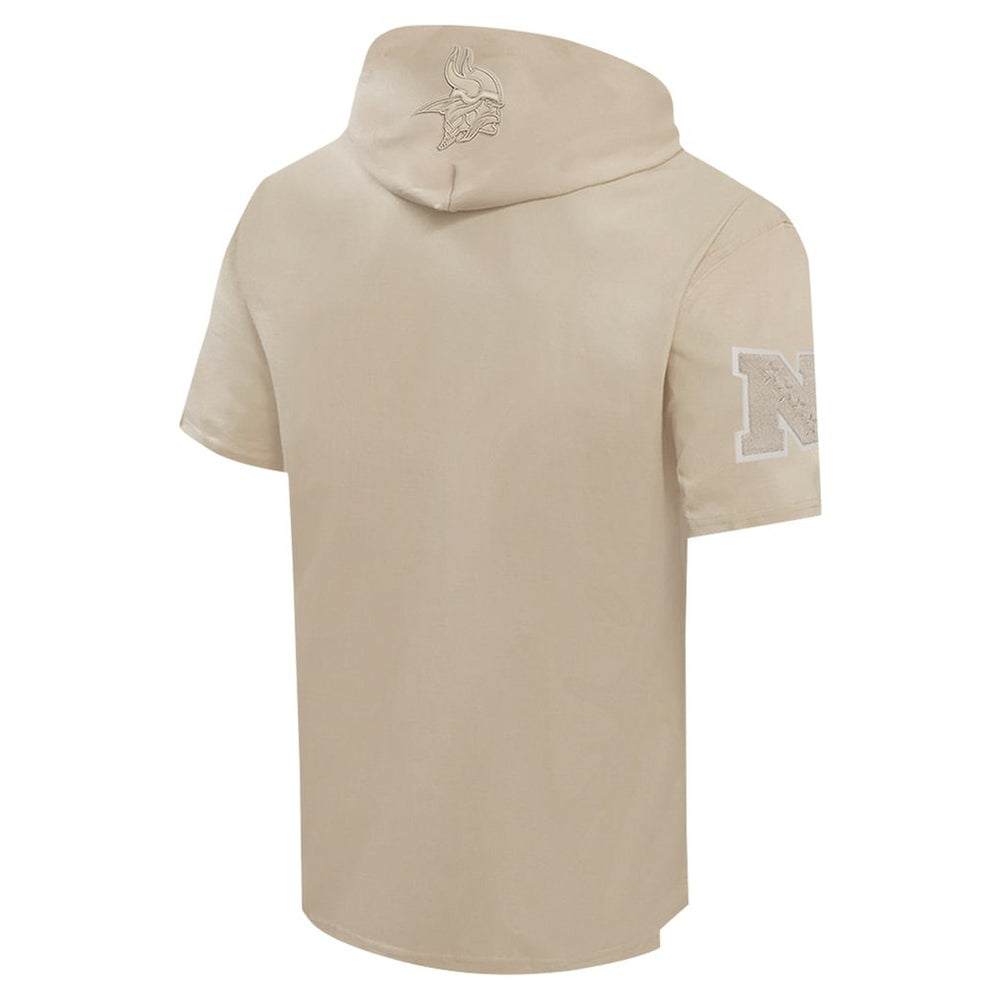 Minnesota Vikings Pro Standard Neutrals Capsule Short Sleeve Pullover Hoodie - Tan Hoodies