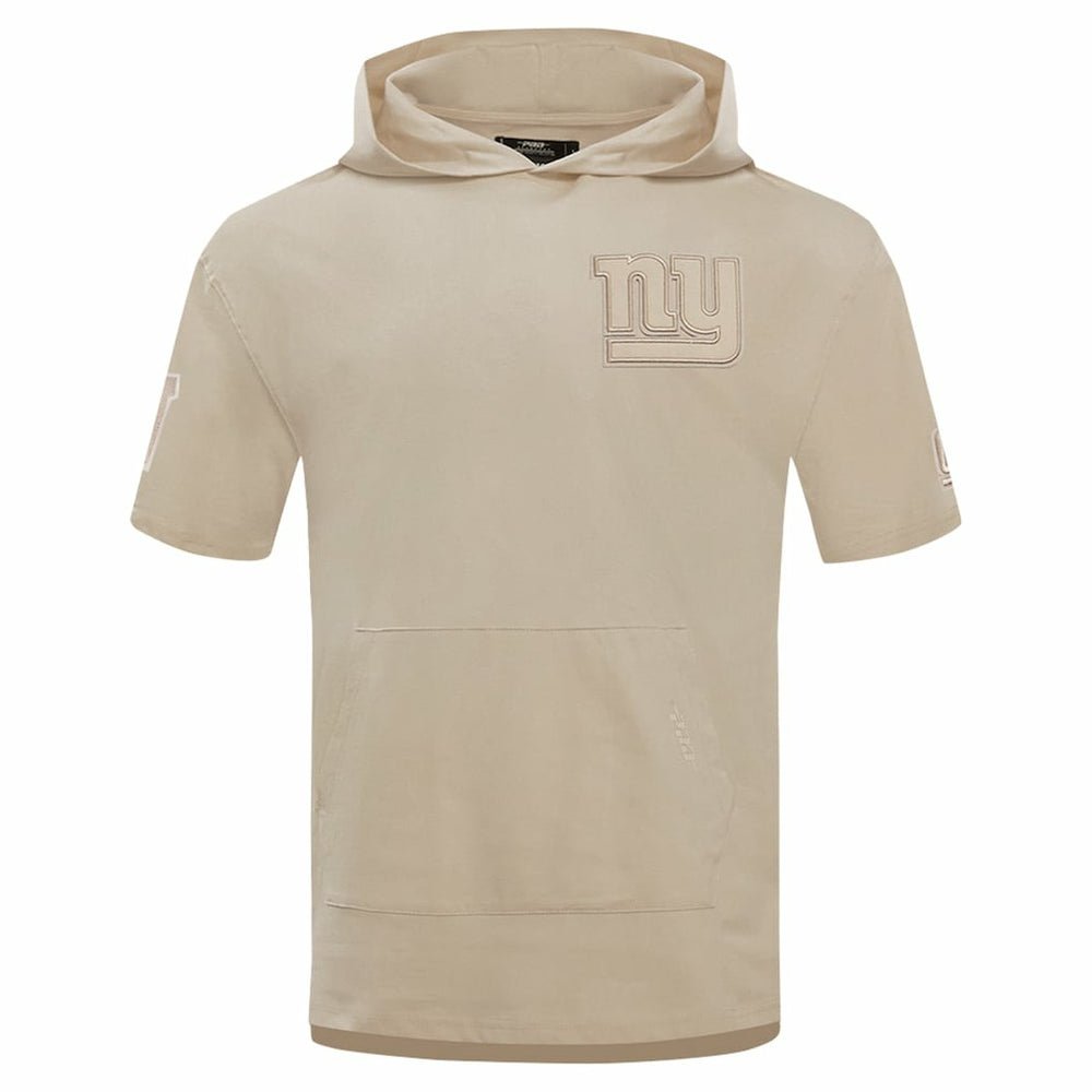 New York Giants Pro Standard Neutrals Capsule Short Sleeve Pullover Hoodie - Tan Hoodies