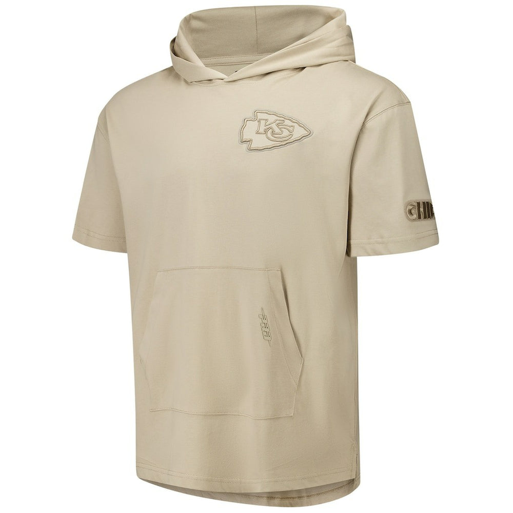 Kansas City Chiefs Pro Standard Neutrals Capsule Short Sleeve Pullover Hoodie - Tan Hoodies