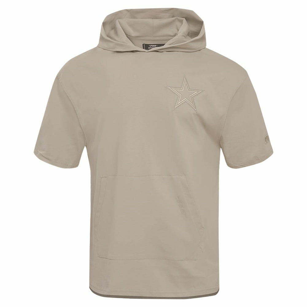 Dallas Cowboys Pro Standard Neutrals Capsule Short Sleeve Pullover Hoodie - Tan Hoodies