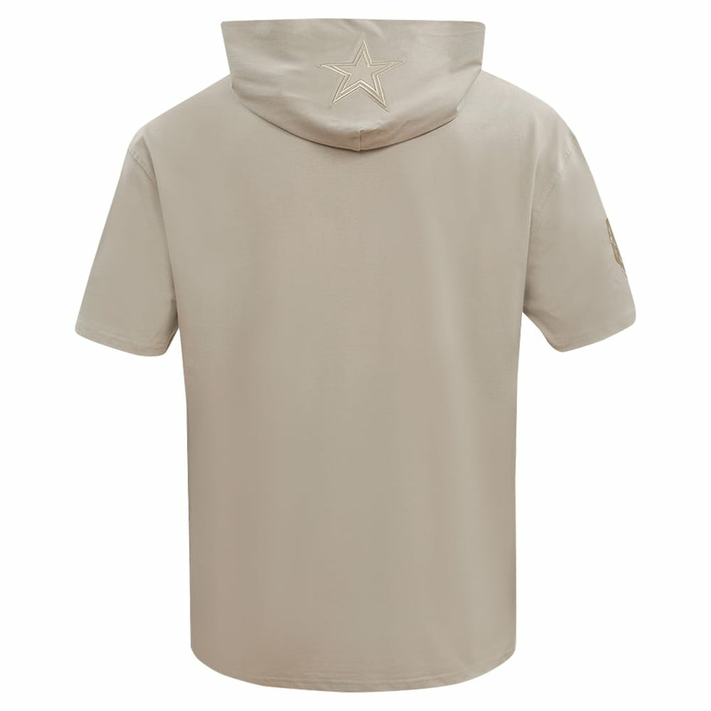 Dallas Cowboys Pro Standard Neutrals Capsule Short Sleeve Pullover Hoodie - Tan Hoodies