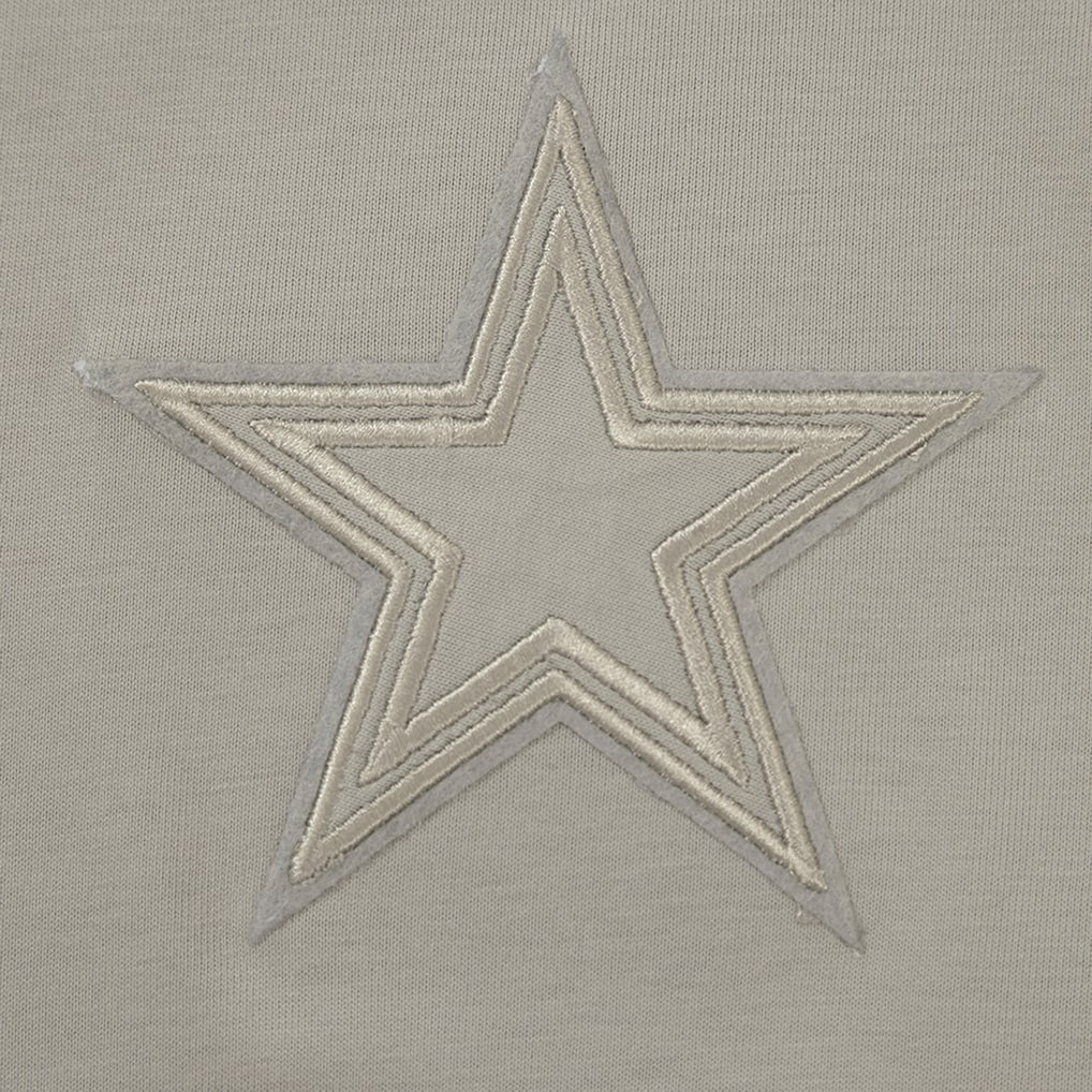 Dallas Cowboys Pro Standard Neutrals Capsule Short Sleeve Pullover Hoodie - Tan Hoodies