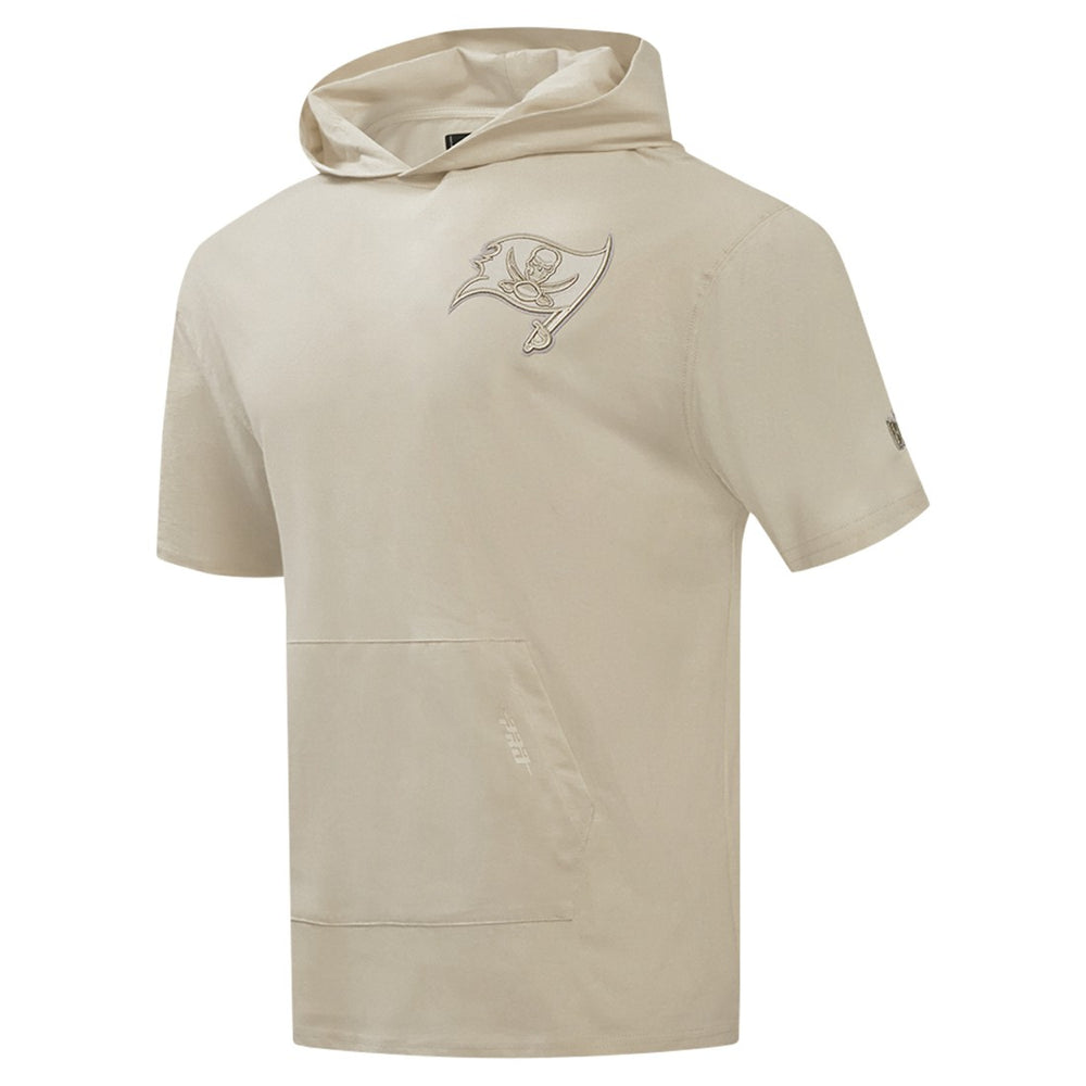 Tampa Bay Buccaneers Pro Standard Neutrals Capsule Short Sleeve Pullover Hoodie - Tan Hoodies
