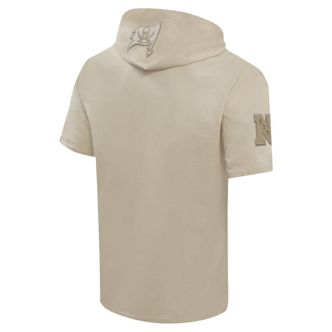 Tampa Bay Buccaneers Pro Standard Neutrals Capsule Short Sleeve Pullover Hoodie - Tan Hoodies