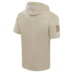 Tampa Bay Buccaneers Pro Standard Neutrals Capsule Short Sleeve Pullover Hoodie - Tan Hoodies