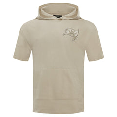Tampa Bay Buccaneers Pro Standard Neutrals Capsule Short Sleeve Pullover Hoodie - Tan Hoodies