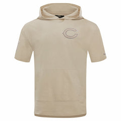 Chicago Bears Pro Standard Neutrals Capsule Short Sleeve Pullover Hoodie - Tan Hoodies