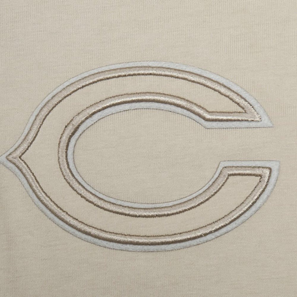 Chicago Bears Pro Standard Neutrals Capsule Short Sleeve Pullover Hoodie - Tan Hoodies