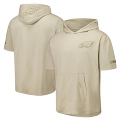 Philadelphia Eagles Pro Standard Neutrals Capsule Short Sleeve Pullover Hoodie - Tan Hoodies