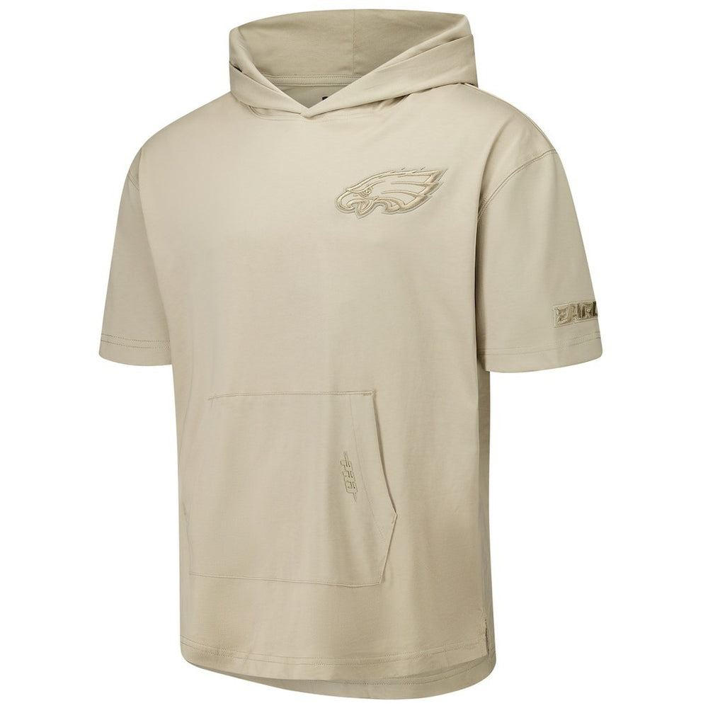 Philadelphia Eagles Pro Standard Neutrals Capsule Short Sleeve Pullover Hoodie - Tan Hoodies