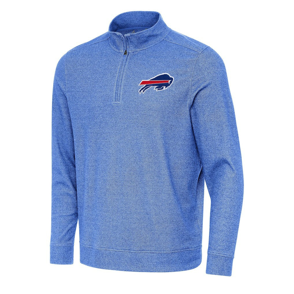 Buffalo Bills Antigua Subtle Quarter-Zip Top - Heather Royal Tops