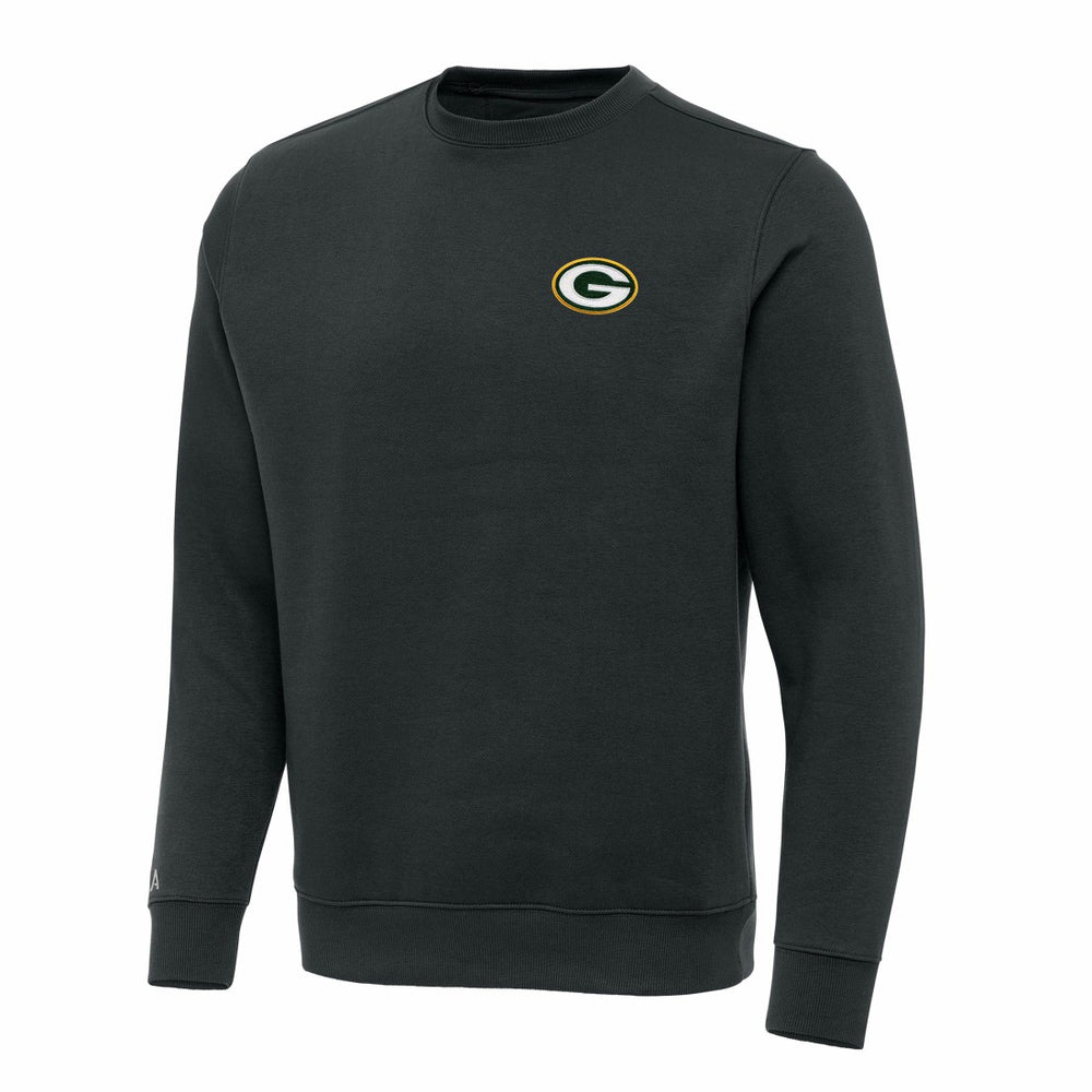 Green Bay Packers Antigua Victory Pullover Sweatshirt - Charcoal Pullover