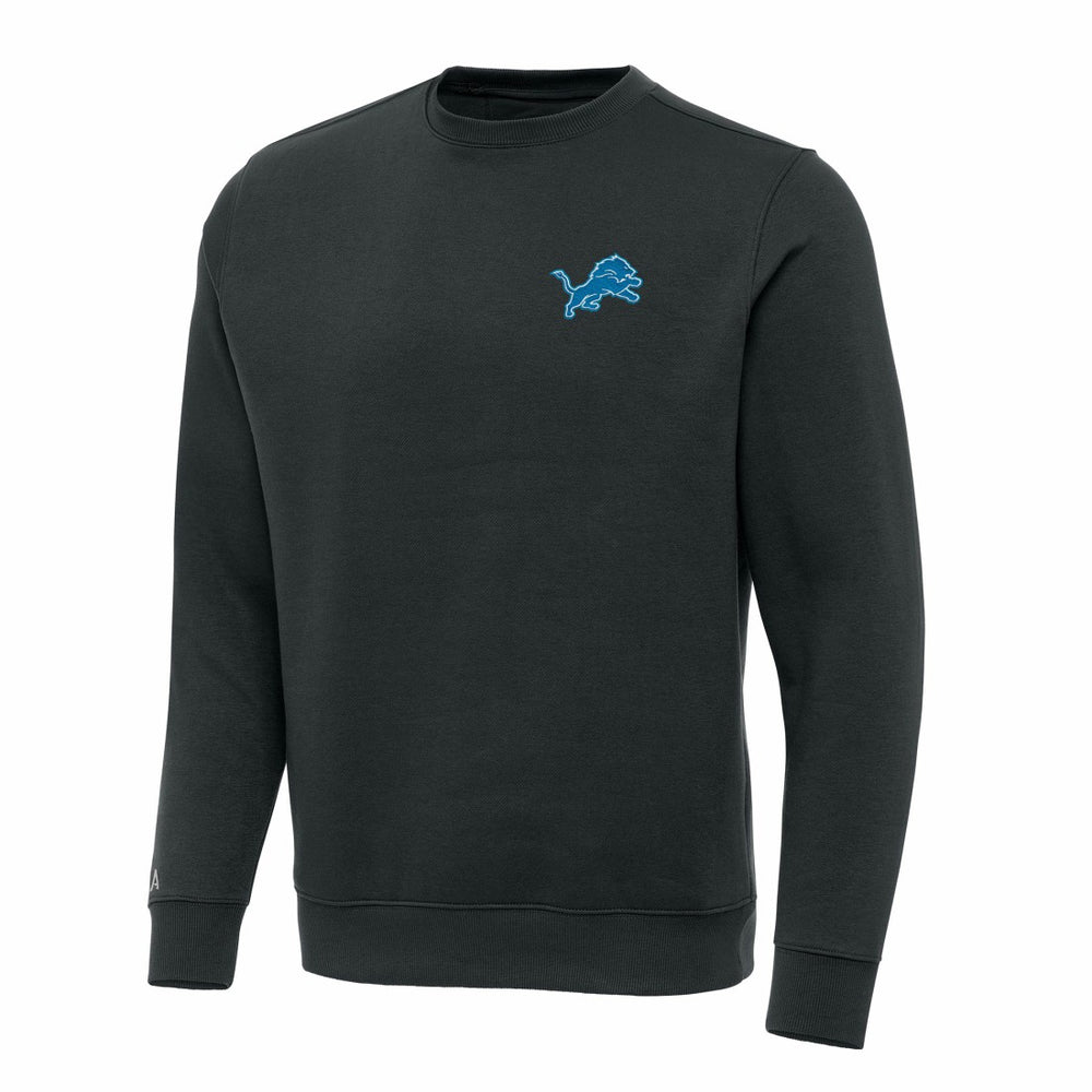 Detroit Lions Antigua Victory Pullover Sweatshirt - Charcoal Pullover