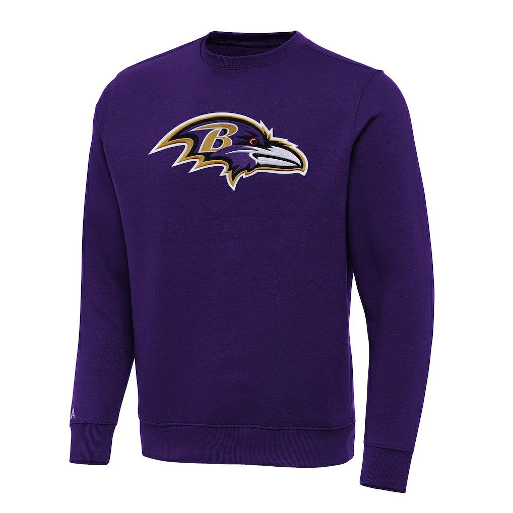 Baltimore Ravens Antigua Victory Pullover Sweatshirt - Purple Pullover