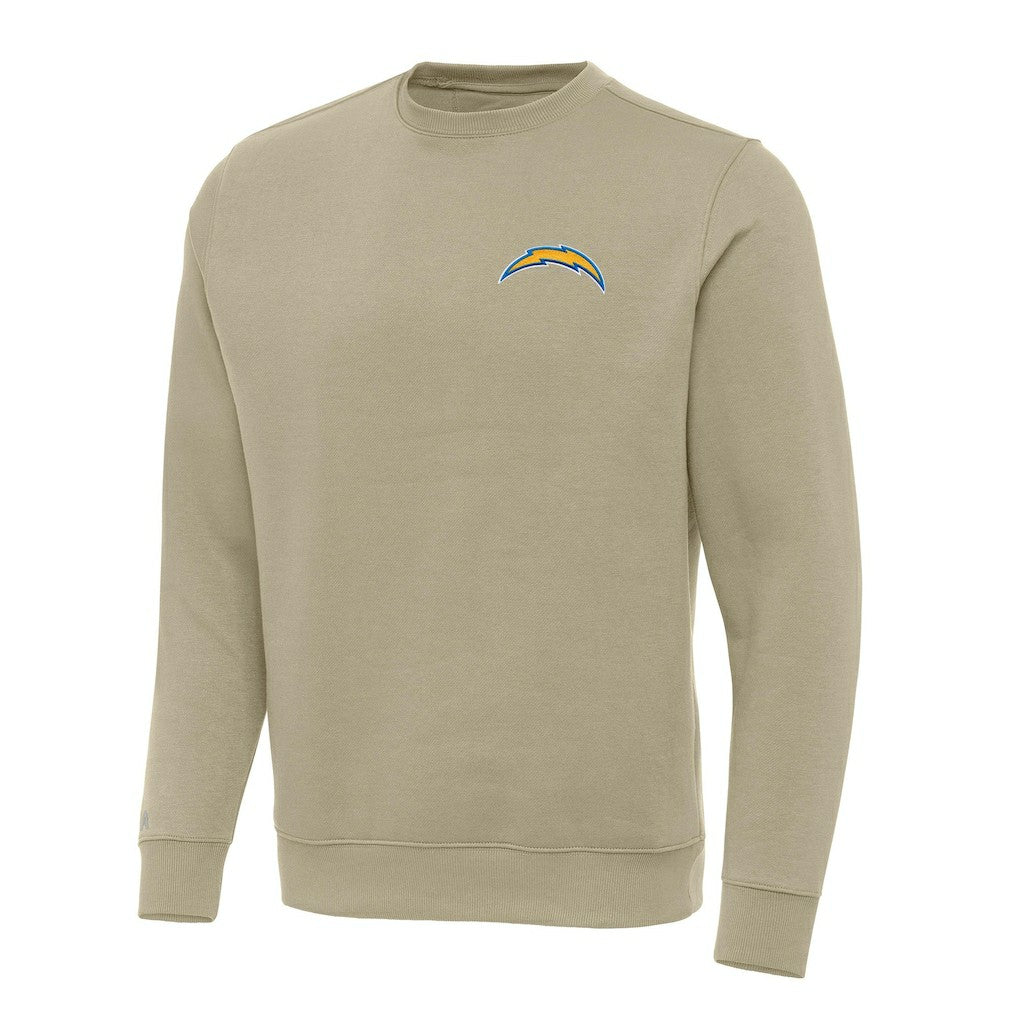 Los Angeles Chargers Antigua Victory Pullover Sweatshirt - Khaki Pullover