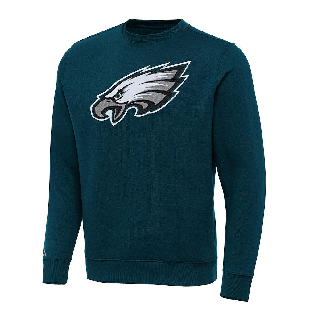 Philadelphia Eagles Antigua Victory Pullover Sweatshirt - Teal Pullover