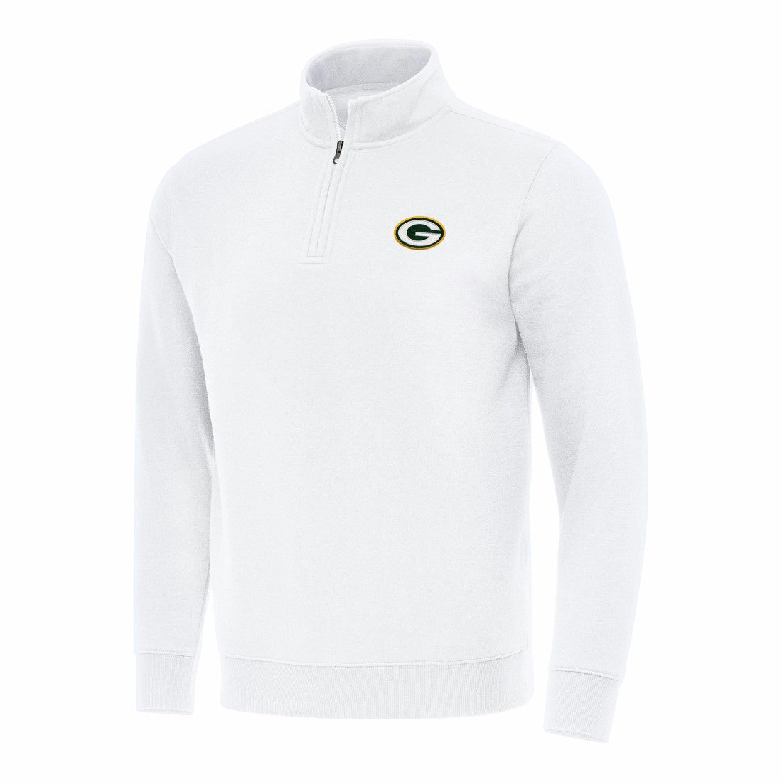 Green Bay Packers Antigua Victory Quarter-Zip Pullover Top - White Pullover