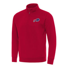 Buffalo Bills Antigua Victory Quarter-Zip Pullover Top - Red Pullover