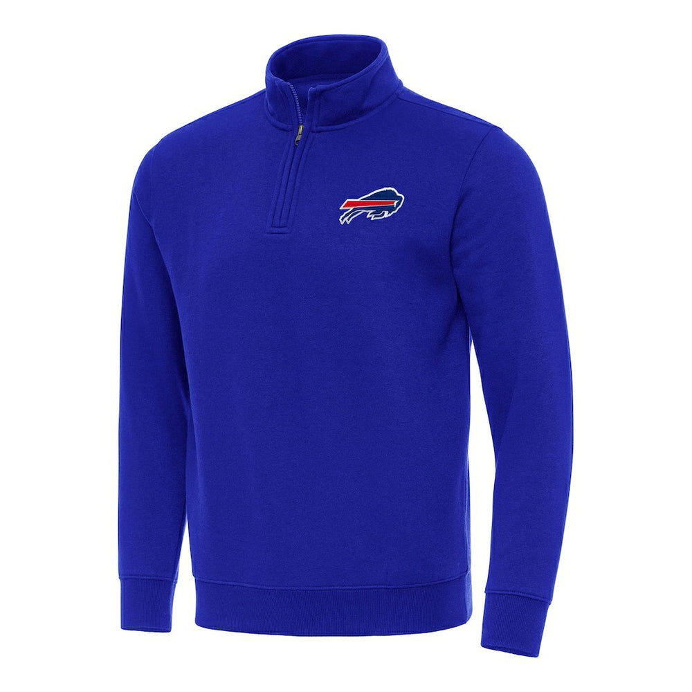 Buffalo Bills Antigua Victory Quarter-Zip Pullover Top - Royal Pullover