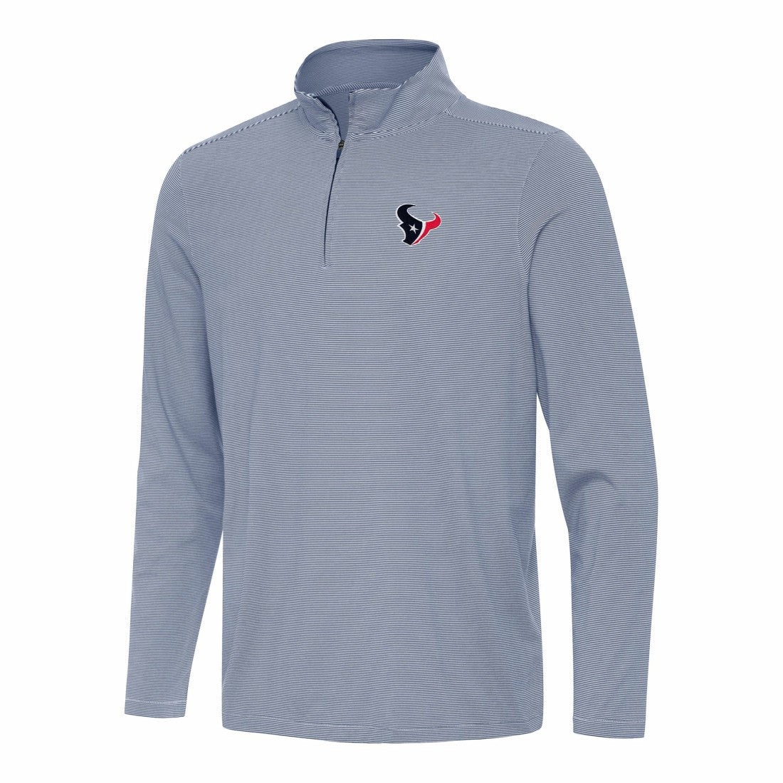 Houston Texans Antigua Twine Quarter-Zip Jacket - Navy/White Jackets
