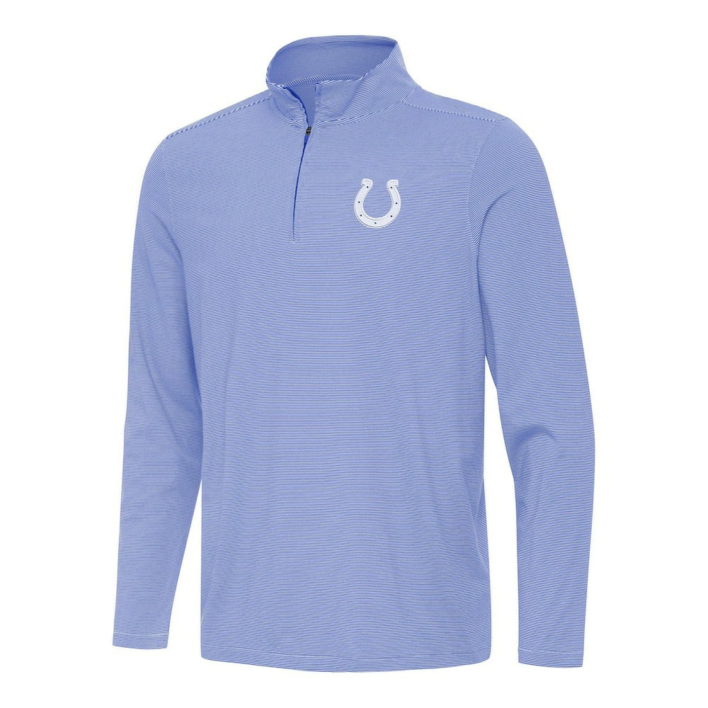 Indianapolis Colts Antigua Twine Quarter-Zip Jacket - Royal/White Jackets