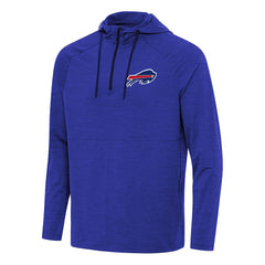 Buffalo Bills Antigua Spikes Quarter-Zip Pullover Hoodie - Heather Royal Hoodies