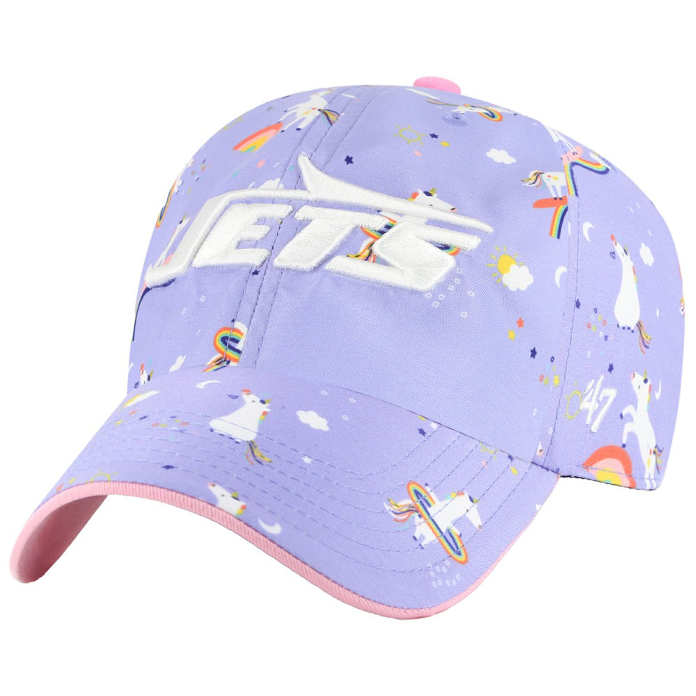New York Jets '47 Girls Preschool Unicorn Clean Up Adjustable Hat - Lavender Hats