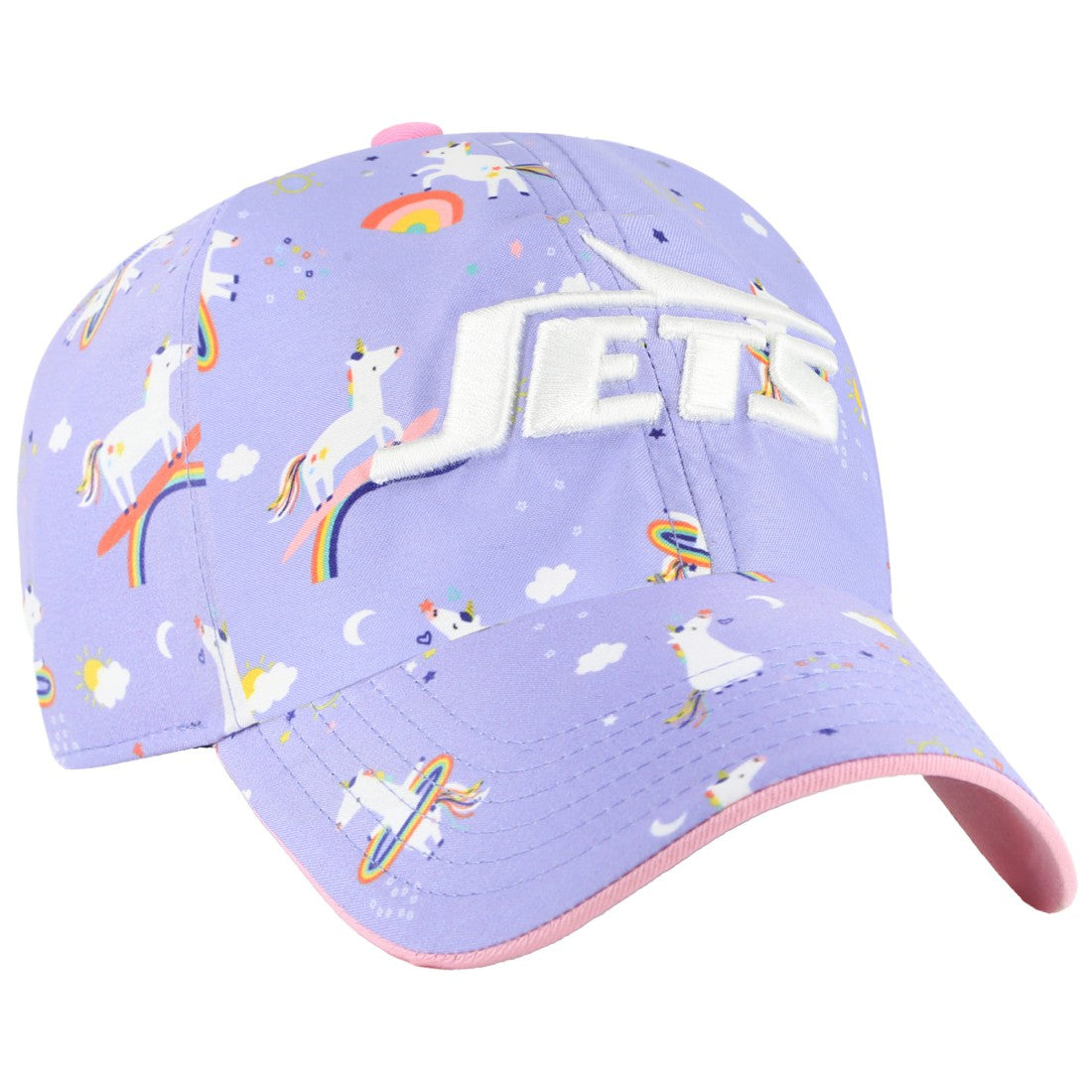New York Jets '47 Girls Preschool Unicorn Clean Up Adjustable Hat - Lavender Hats
