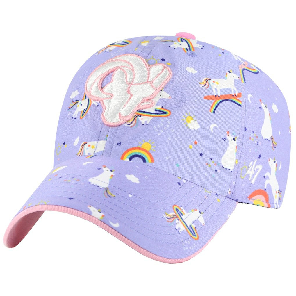 Los Angeles Rams '47 Girls Preschool Unicorn Clean Up Adjustable Hat - Lavender Hats