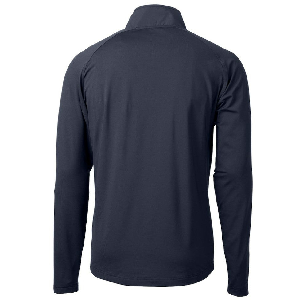 Detroit Tigers Cutter & Buck Adapt Eco Hybrid Raglan DryTec Quarter-Zip Jacket - Navy Jackets
