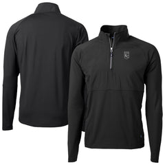 Kansas City Royals Cutter & Buck Adapt Eco Hybrid Raglan DryTec Quarter-Zip Jacket - Black Jackets