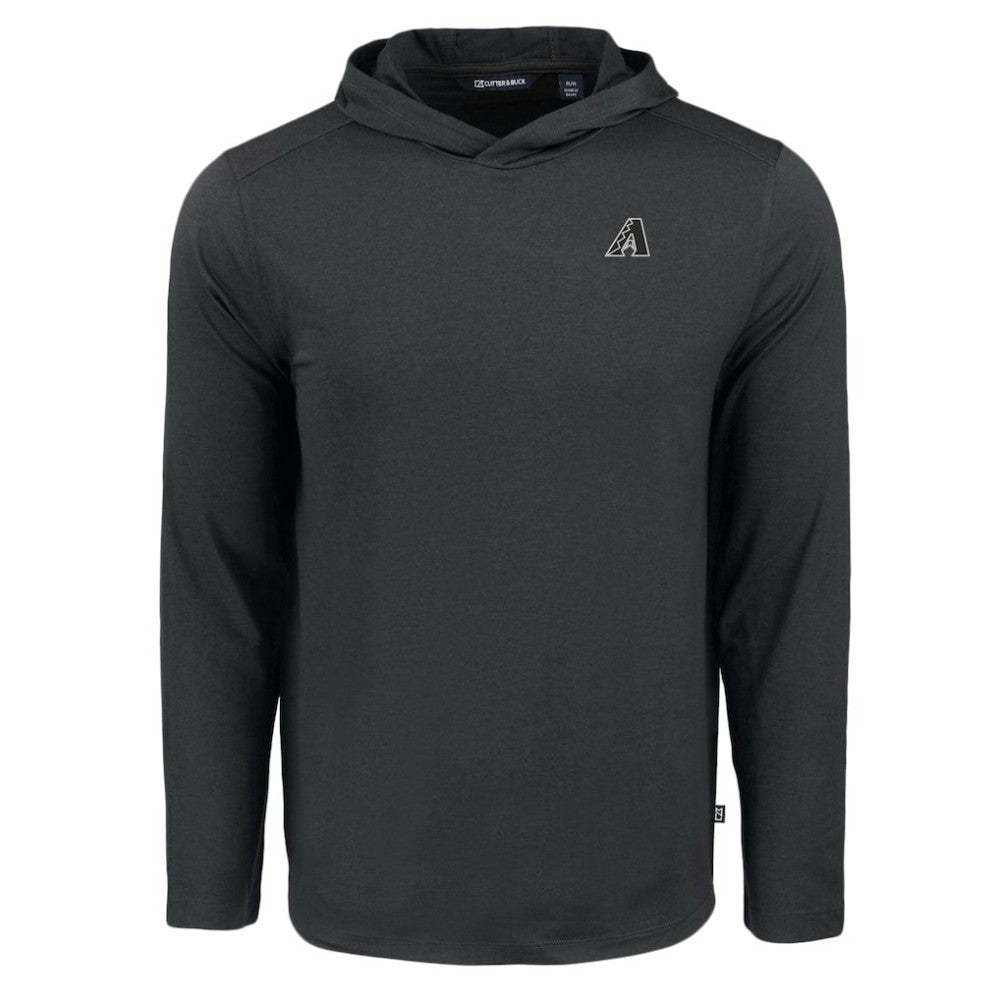Arizona Diamondbacks Cutter & Buck Coastline Epic Comfort Eco Recycled Long Sleeve Hoodie T-Shirt - Black Hoodies