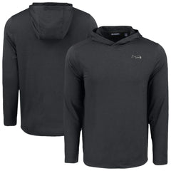 Atlanta Braves Cutter & Buck Coastline Epic Comfort Eco Recycled Long Sleeve Hoodie T-Shirt - Black Hoodies