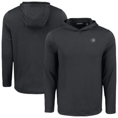 Chicago Cubs Cutter & Buck Coastline Epic Comfort Eco Recycled Long Sleeve Hoodie T-Shirt - Black Hoodies