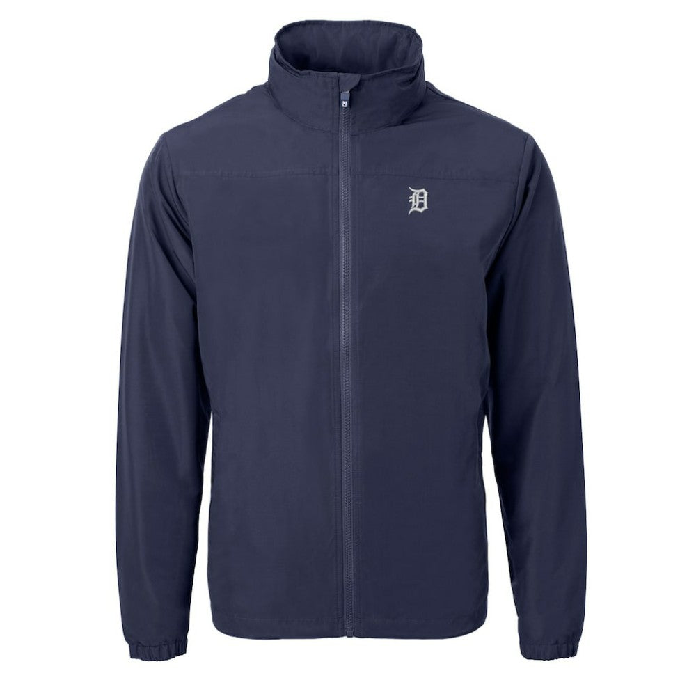 Detroit Tigers Cutter & Buck Charter Eco Recycled Full-Zip Hoodie Jacket - Navy Jackets