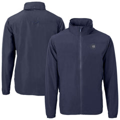 Chicago Cubs Cutter & Buck Charter Eco Recycled Full-Zip Hoodie Jacket - Navy Jackets