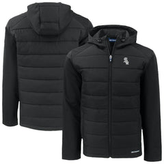 Chicago White Sox Cutter & Buck Evoke Hybrid Eco Softshell Recycled Full-Zip Jacket - Black Jackets