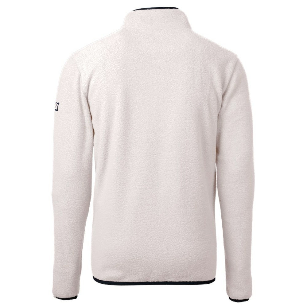 Minnesota Twins Cutter & Buck Cascade Eco Fleece Quarter-Zip Jacket - Oatmeal Jackets