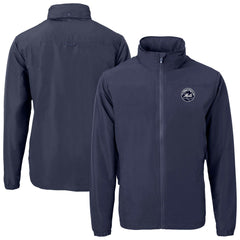New York Mets Cutter & Buck Charter Eco Recycled Full-Zip Hoodie Jacket - Navy Jackets