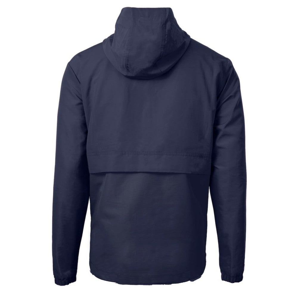 Minnesota Twins Cutter & Buck Charter Eco Recycled Anorak Half-Zip Hoodie Jacket - Navy Jackets
