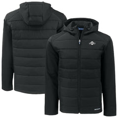 San Francisco Giants Cutter & Buck Evoke Hybrid Eco Softshell Recycled Full-Zip Hooded Jacket - Black Jackets