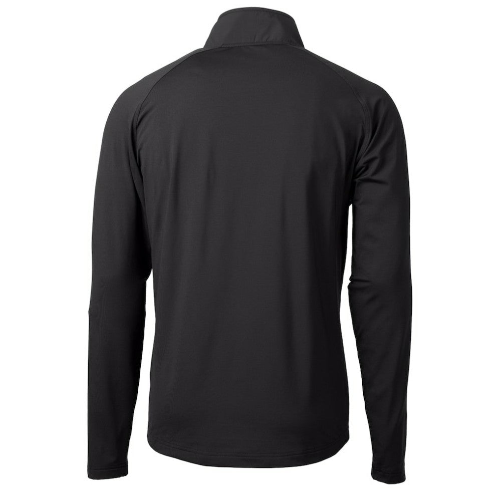 New York Yankees Cutter & Buck Adapt Eco Hybrid Raglan DryTec Quarter-Zip Jacket - Black Jackets