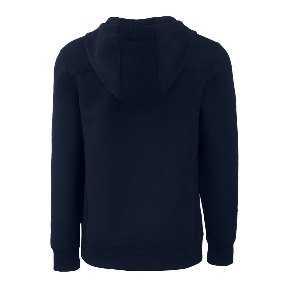 Milwaukee Brewers Cutter & Buck Roam Eco Recycled Tri-Blend Half-Zip Hoodie - Navy Hoodies