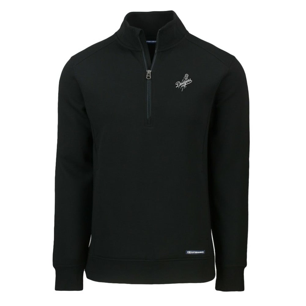 Los Angeles Dodgers Cutter & Buck Roam Eco Quarter-Zip Jacket - Black Jackets