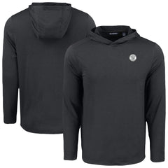Milwaukee Brewers Cutter & Buck Coastline Epic Comfort Eco Recycled Hoodie T-Shirt - Black Hoodies