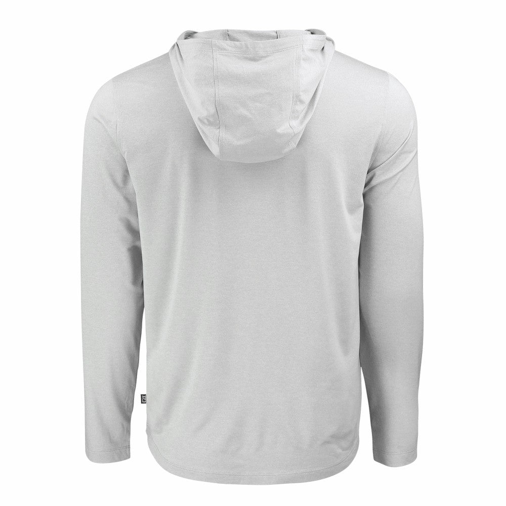 Milwaukee Brewers Cutter & Buck Coastline Epic Comfort Eco Recycled Hoodie T-Shirt - Gray Hoodies