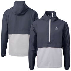 St. Louis Cardinals Cutter & Buck Charter Eco Recycled Anorak Half-Zip Hoodie Jacket - Navy Jackets